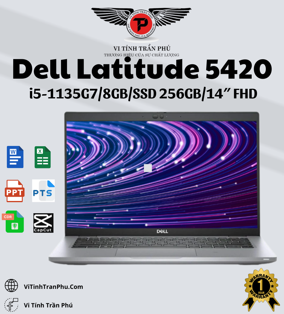 Laptop Dell Latitude 5420 - Intel Core i5-1135G7 | 8GB | Nvme 256Gb - 14in FHD