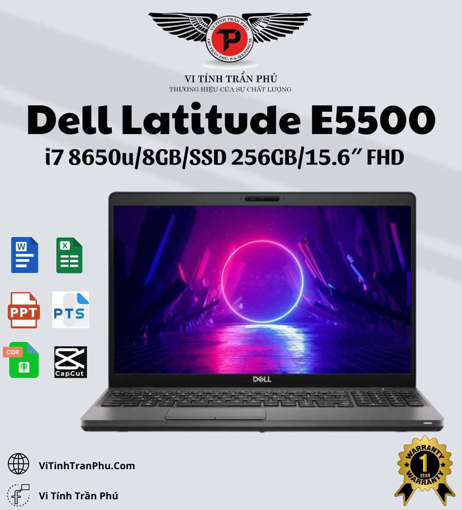 Laptop Dell Latitude E5500 - Core i7 8th