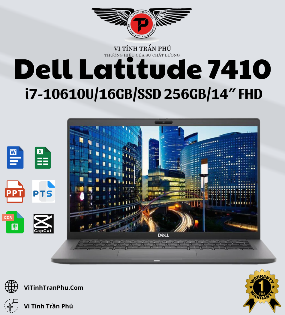 Laptop Dell Latitude 7410 - Intel Core i7-10610U | 16GB | 14 inch Full HD
