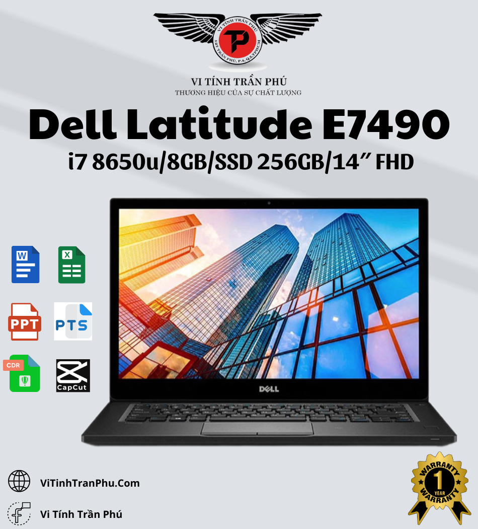 Laptop Dell Latitude E7490 - i7 8650U
