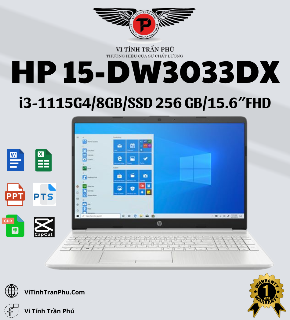 Laptop HP 15-DW3033DX - New (Full Box)