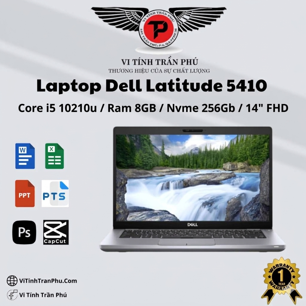 Laptop Dell Latitude 5410 Core i5-10210U | 8GB | 256GB | 14 inch FHD