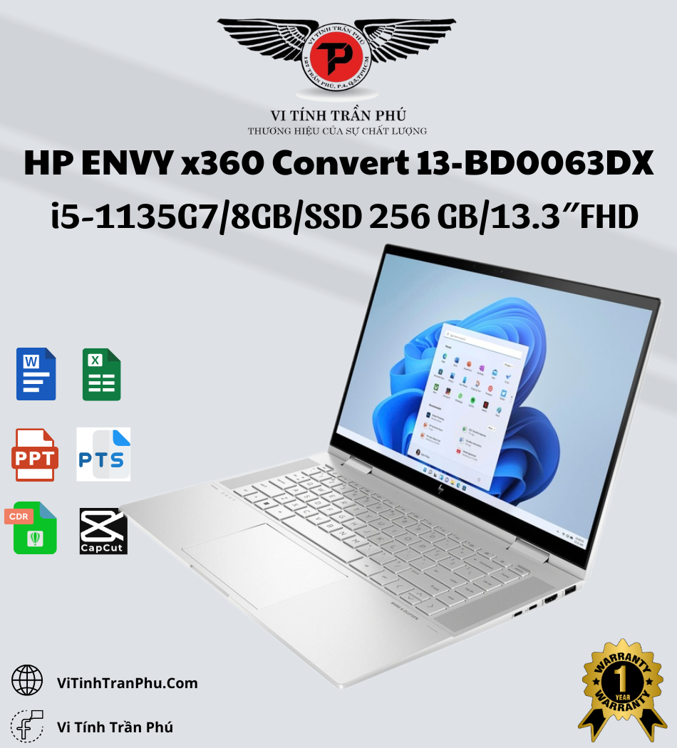 HP ENVY x360 Convert 13-BD0063DX - Intel Core i5-1135G7( Full Box)