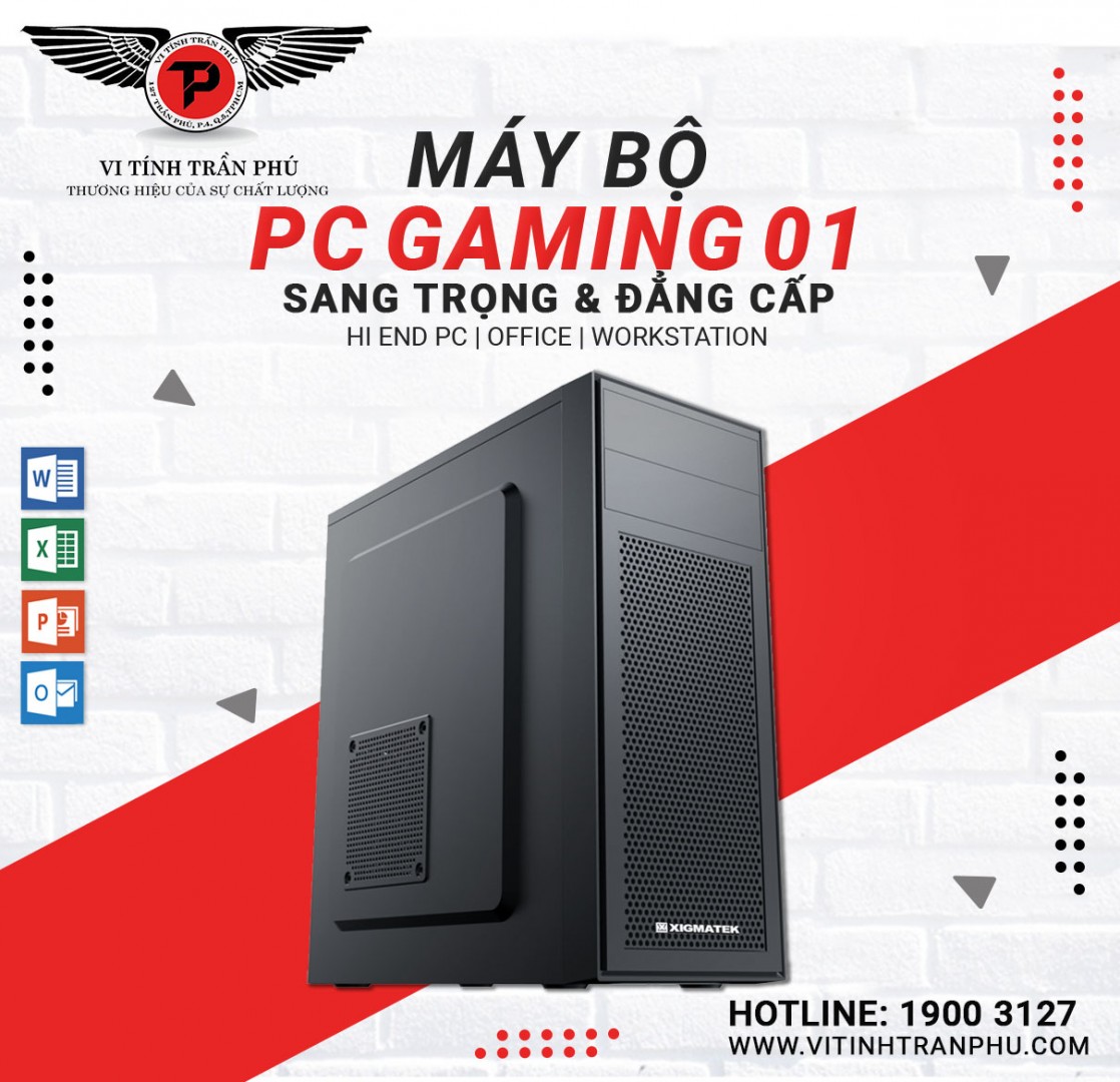 Máy Bộ 01 : CPU PENTIUM G620/4GB/SSD120GB/H61/350W