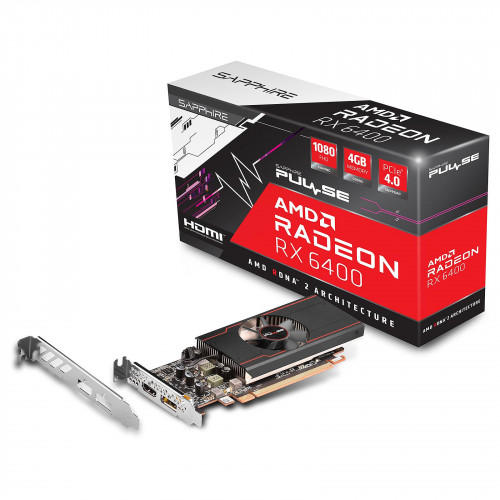 CARD VGA RX 6400 4G DDR6 Sapphire Pluse Low Profile New Full Box
