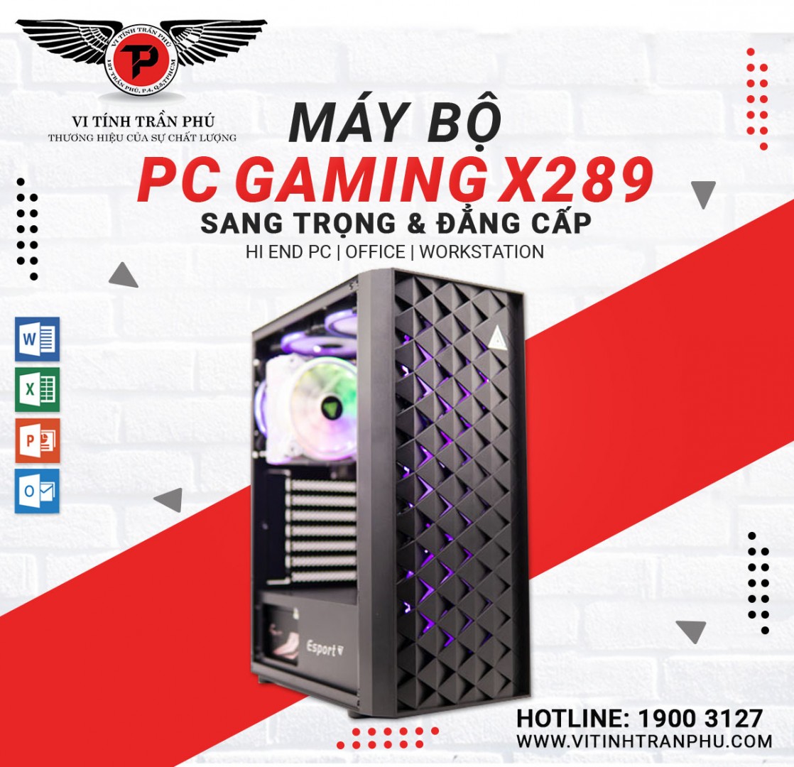 MÁY BỘ GAMING X289 : XEON E5 2689/MAIN X79/DDR3 16G/GT730 2GB/SSD120GB/500W