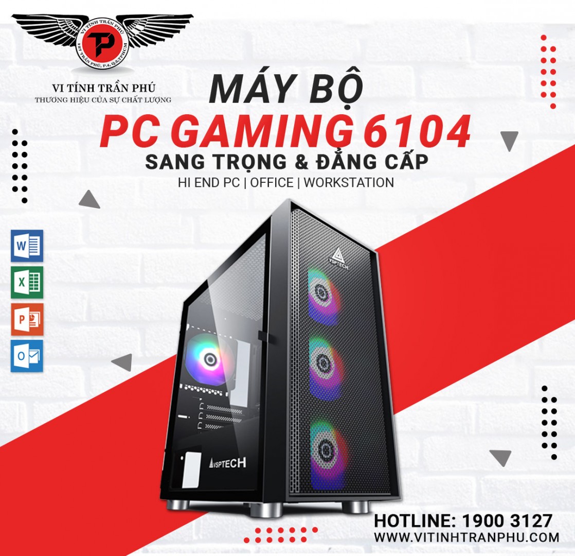 Máy Bộ 6104 : I3 6100/8G/GT730 2G/SSD120GB/400W