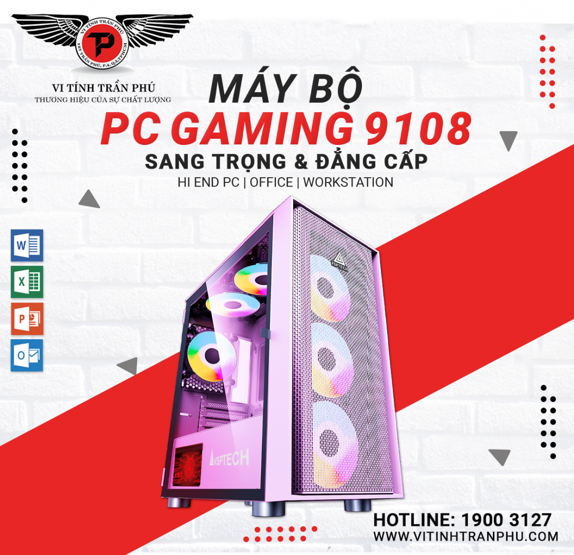 MÁY BỘ GAMING 91008: MAIN Z390/I7 9700/16G/GTX1660 6G /SSD256G/650W