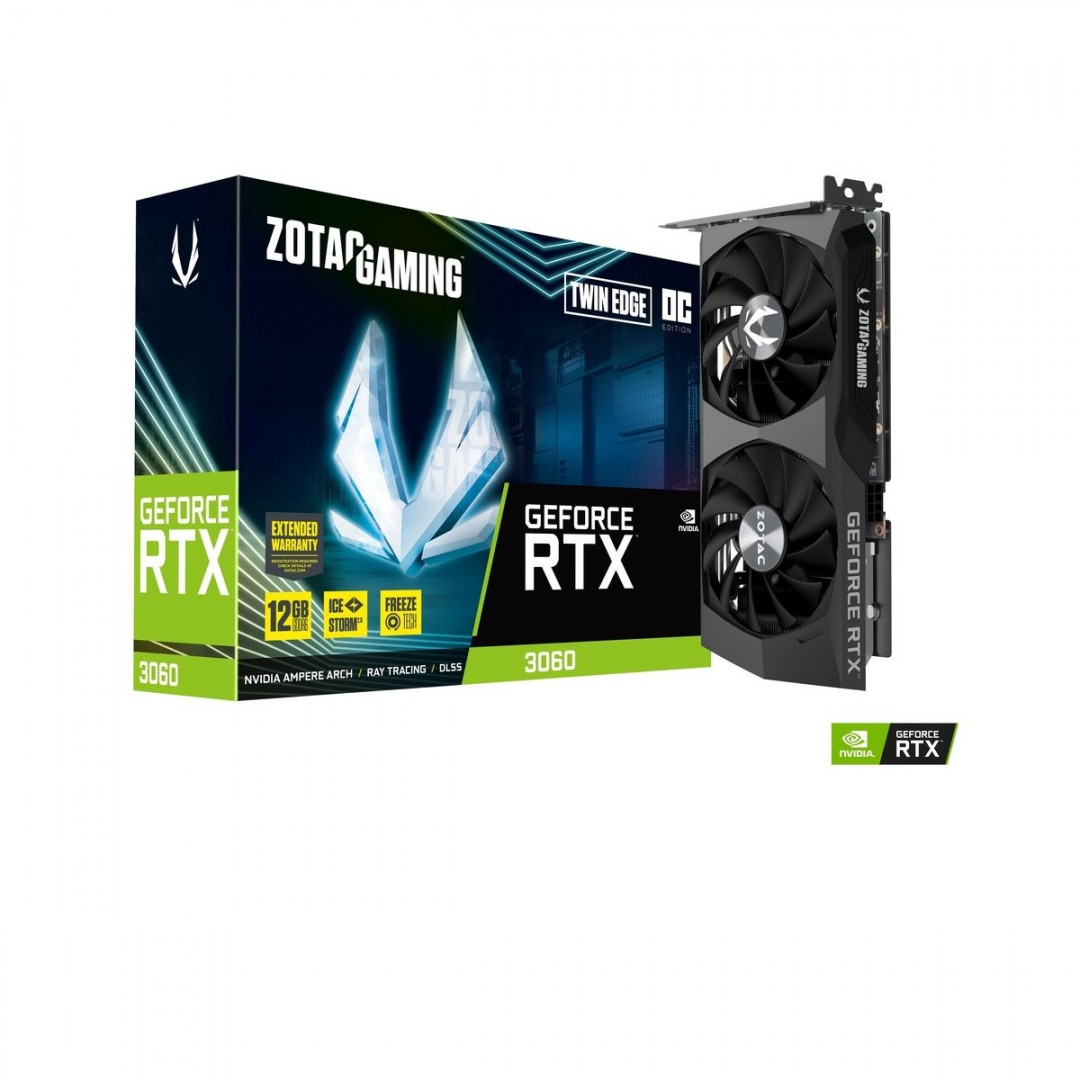 VGA Zotac RTX 3060 12G GDDR6 Gaming Twin Edge NEW BH36T