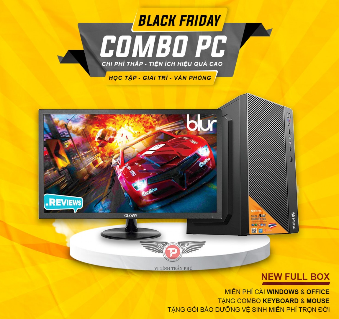 Combo B2 Trọn Bộ Máy Tính Văn Phòng - Core I3 4130