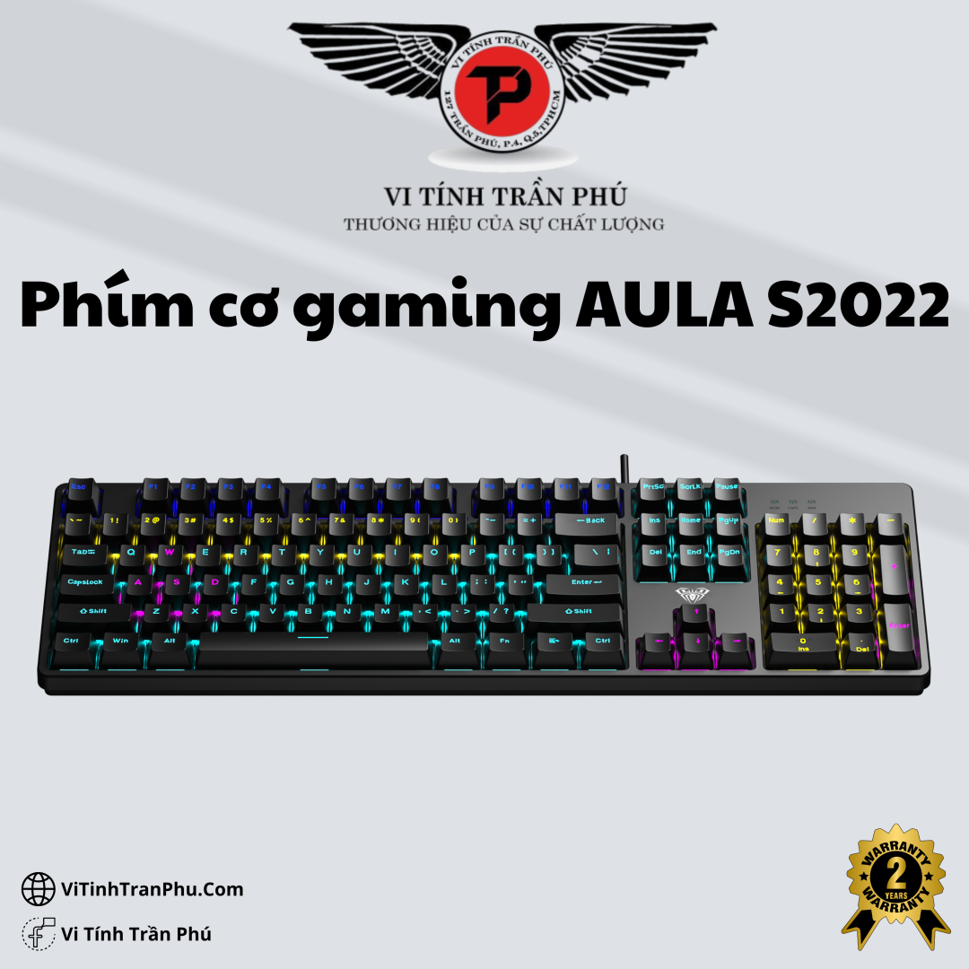 Bàn Phím Cơ AULA S2022 Blue Switch