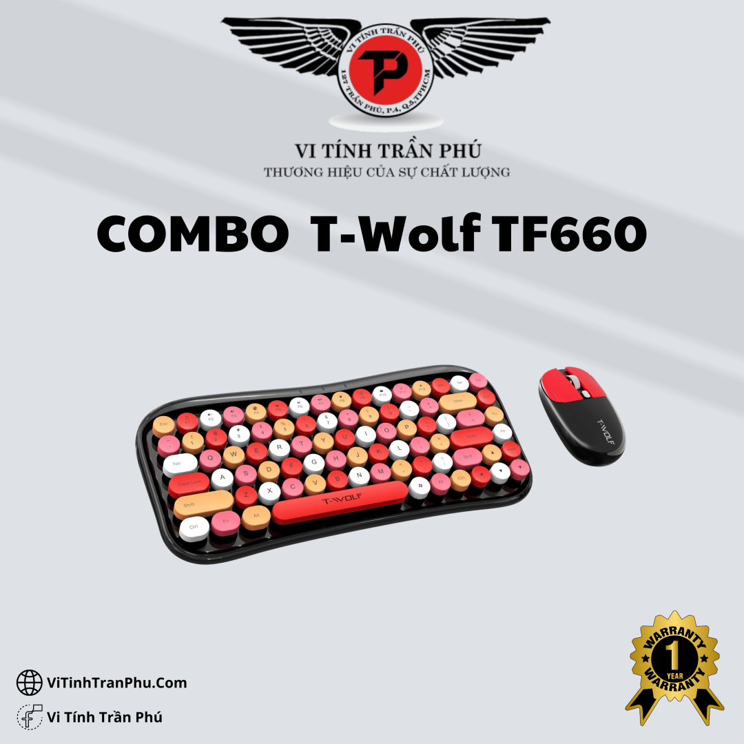 Phím Chuột Không Dây T-Wolf TF660 URBAN WOMEN