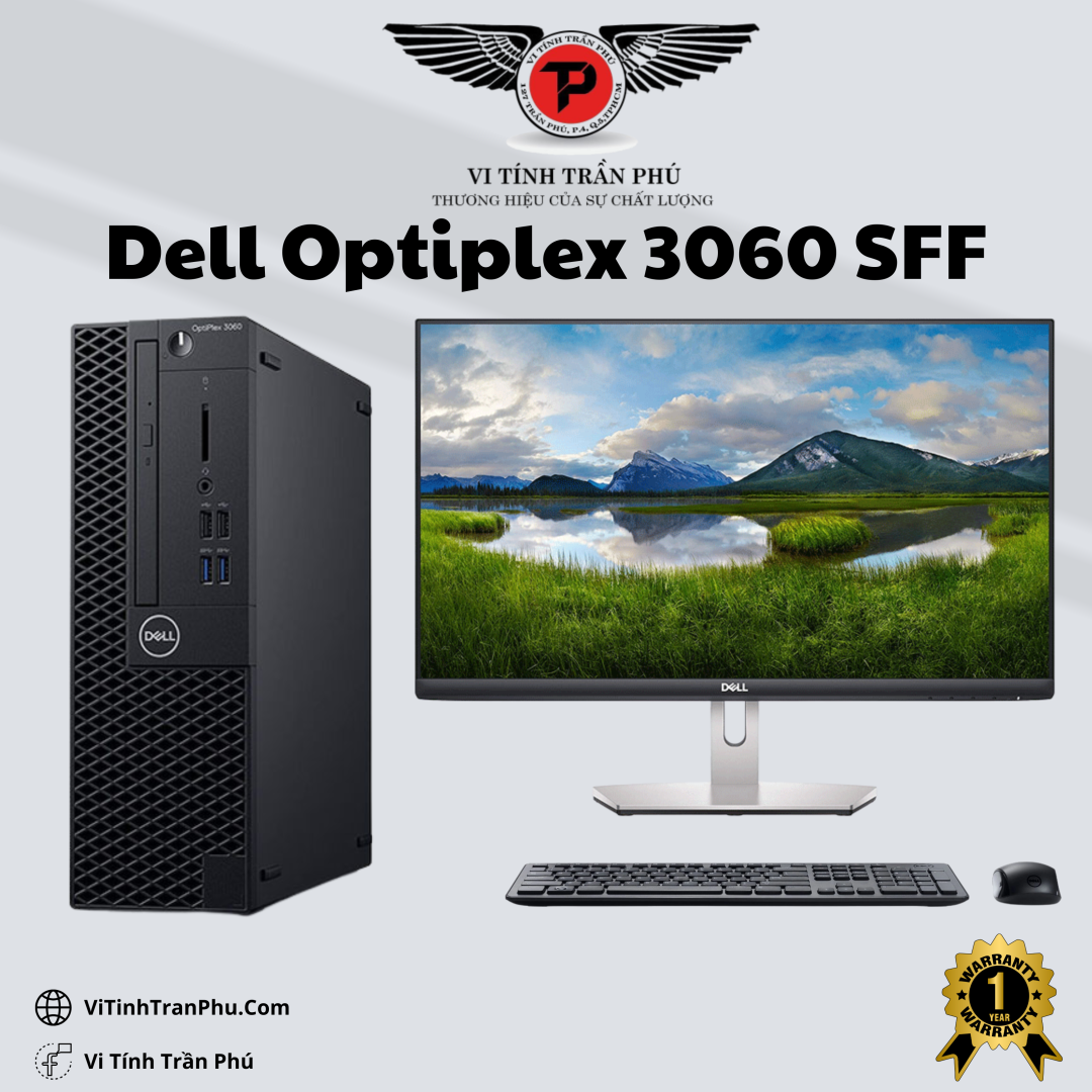 Máy Bộ Dell Optiplex 3060sff - Core i3 gen9