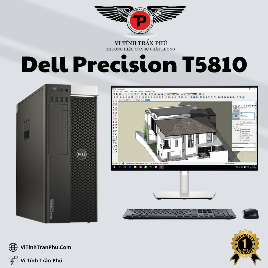 Máy trạm Dell Precision T5810 - Xeon E5 v3 - CH3 Đồ Họa 3D