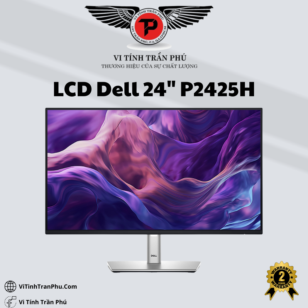 MÀN HÌNH DELL P2425H (23.8 INCH/FHD/IPS/100HZ/5MS/USB-C) - Box NK