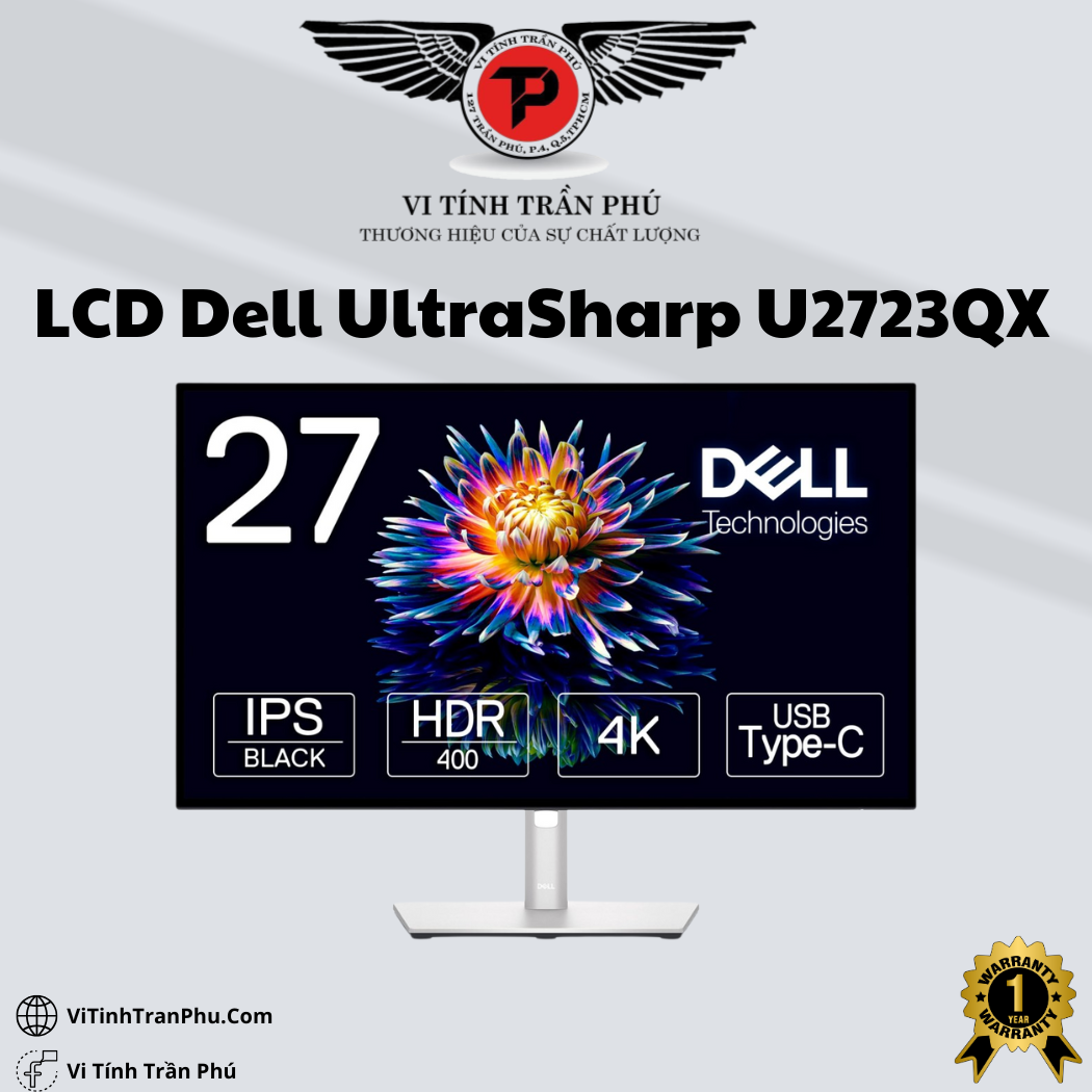 Màn Hình Dell UltraSharp U2723QX 27-inch 4K - New Box NK