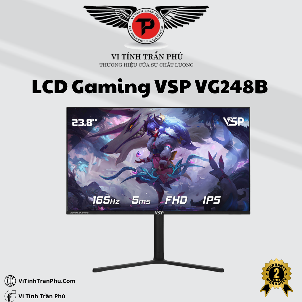 Màn hình VSP Esport Gaming FHD 24inch - VG248B
