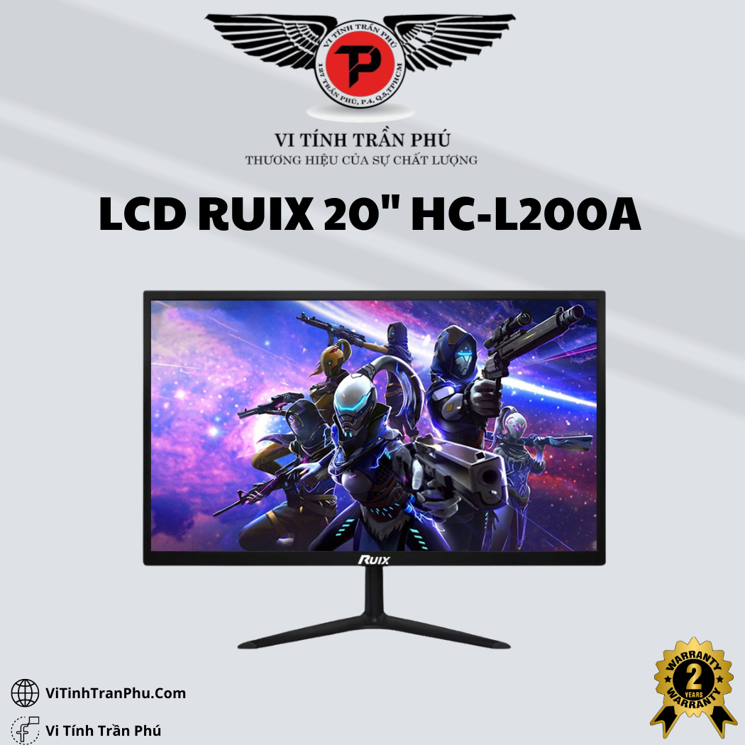 Màn Hình LCD RUIX 20Inch HC-L200A New Chính Hãng