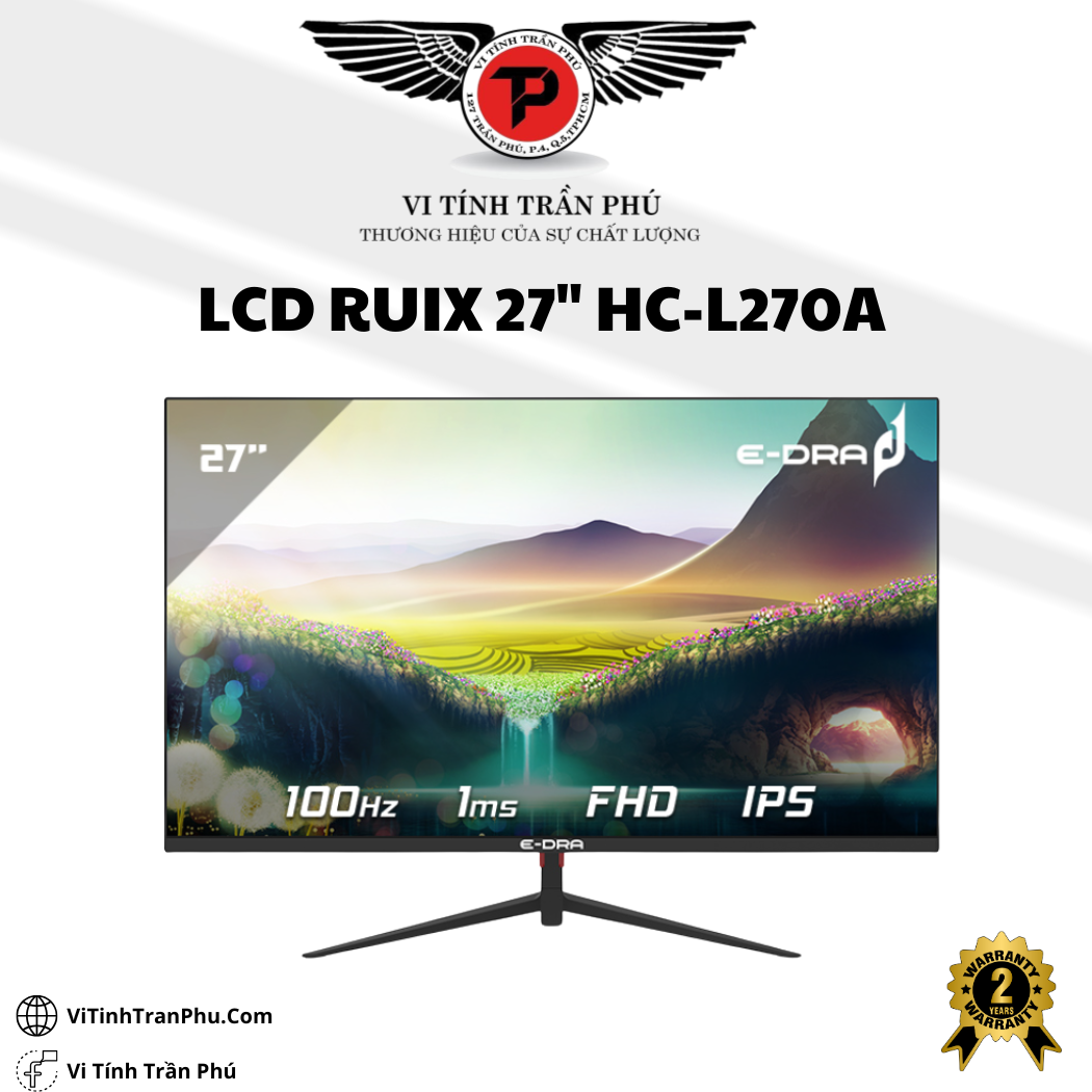 Màn Hình LCD RUIX 27Inch Phẳng HC-L270A New Chính Hãng