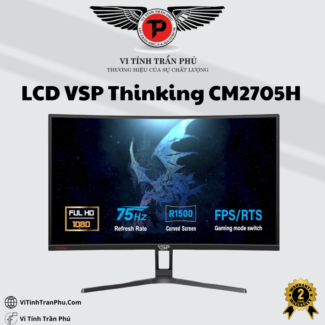 Màn hình cong VSP Thinking monitor 27inch -CM2705H