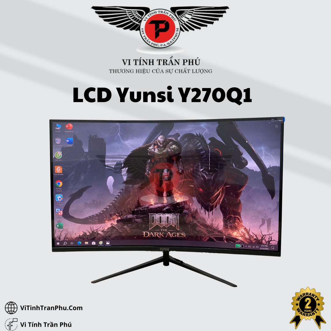 Màn Hình Gaming Yunsi Y270Q1 - 27inch Cong / 100Hz