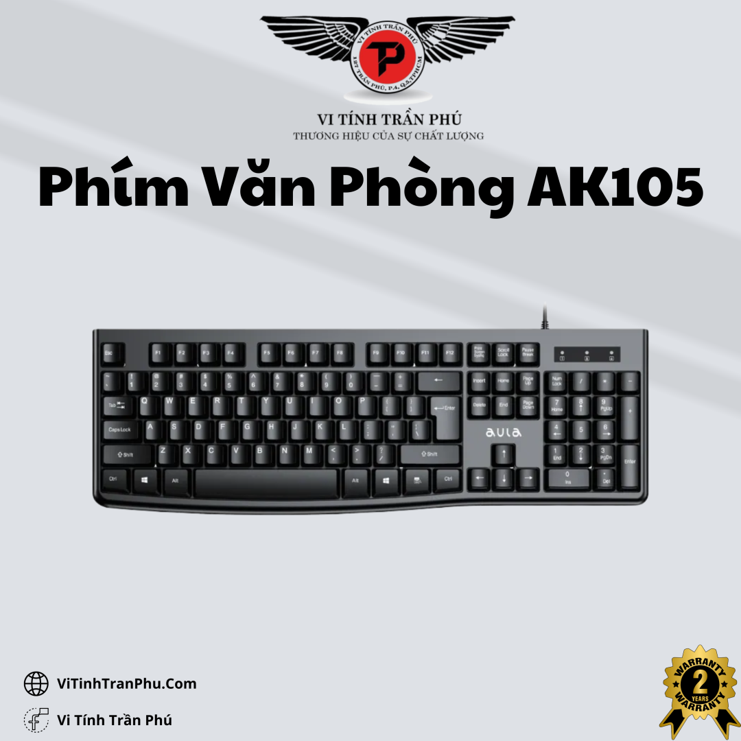Bàn phím có dây Aula Ak105