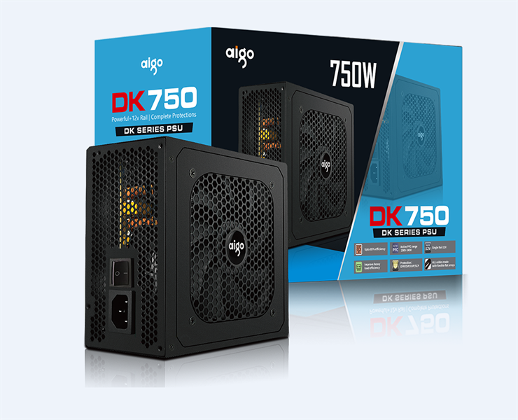 NGUỒN AIGO DK750 - 750W NEW BH 36 THÁNG