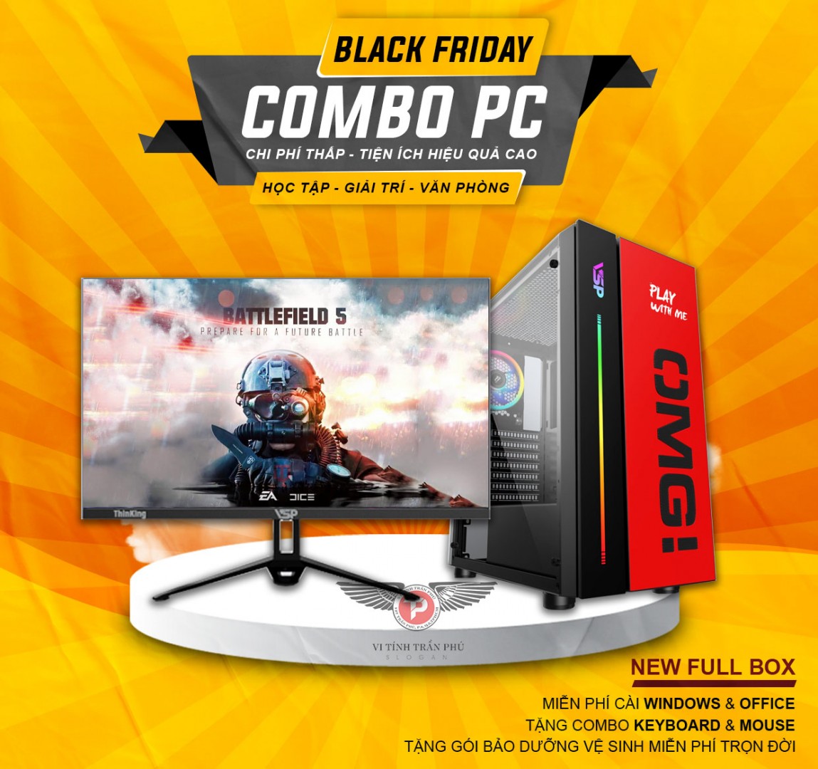 B7 - Core I3 9100F & VGA 4GB - Văn Phòng/ Game/ Kế Toán Misa