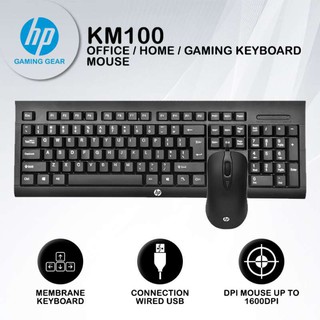 Combo Phím Chuột HP KM100 USB (Đen)