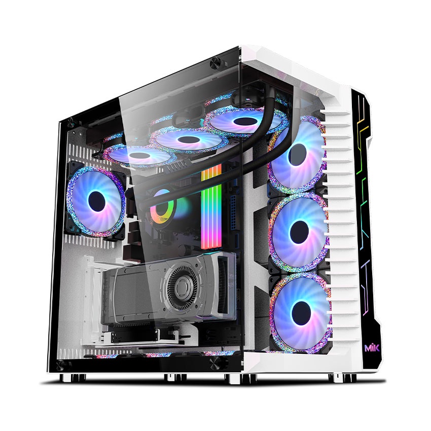 VỎ CASE MIK LV07 – WHITE (MID TOWER)