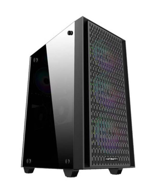 Infinity Tate V2 – ATX Gaming Chassis Kèm 3 Fan Led