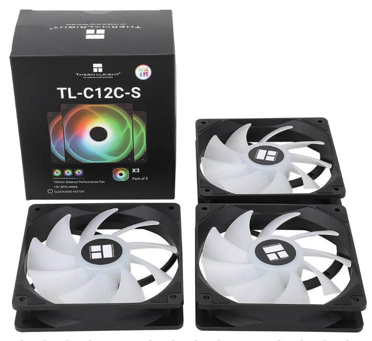 Fan Case Thermalright TL C12C Sx3 (Đen, Bộ 3 fan)