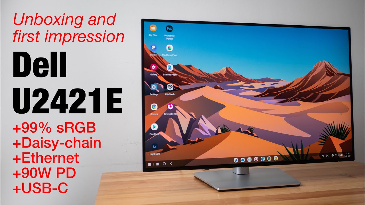 Dell UltraSharp U2421E được tích hợp tính năng Plug and play