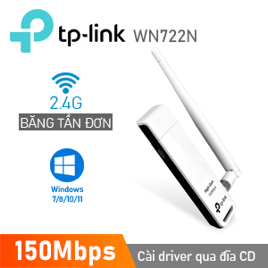 Card Mạng Không Dây USB TP-Link TL-WN722N Wireless N150Mbps